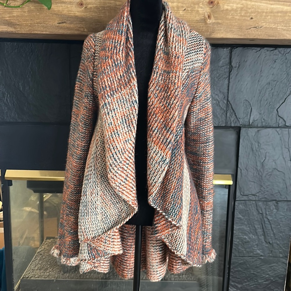 100% Alpaca Wrap Cardigan Sweater Very Soft
